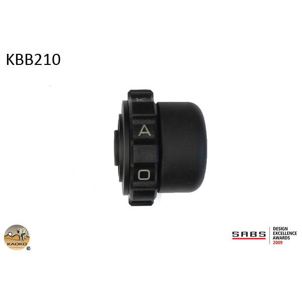 Kaoko Kaoko Throttle Stabilizer for multiple bikes with aftermarket 14mm ID aluminium handle bars with Barkbusters hand guards that include item BEW (Code BB-B56) in their product kit.